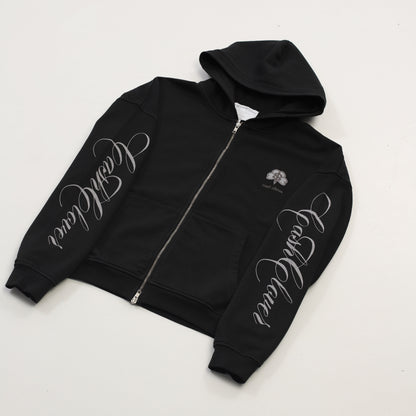 Cropped Zip Hoodie
